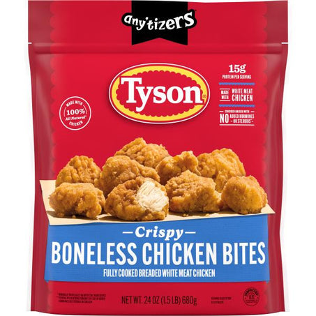 Tyson Crispy Bonless Chicken Bites 25.5 oz