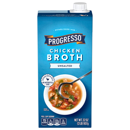 Progresso Broth, Chicken, Unsalted 32 oz
