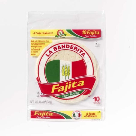 La Banderita Fajita, 6" Flour Tortillas 11.2 oz