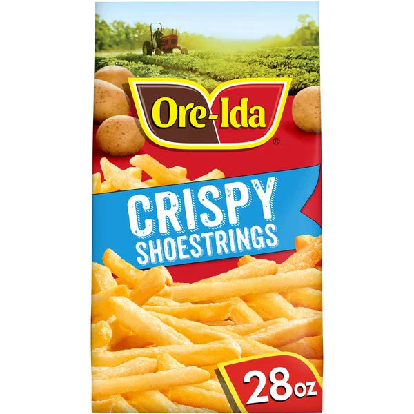 Ore-Ida Golden Shoestrings French Fries Frozen Potatoes Food Snacks 28 oz