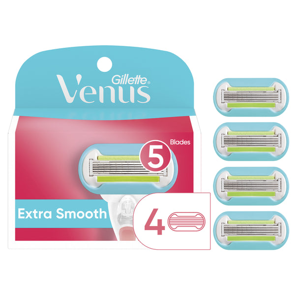 Gillette Venus Extra Smooth Women's Razor Blade Refills 4 ct