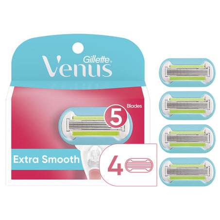 Gillette Venus Extra Smooth Women's Razor Blade Refills 4 ct