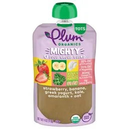 Plum Organics Blends Strawberry Banana, Greek Yogurt, Kale, Oat & Amaranth
