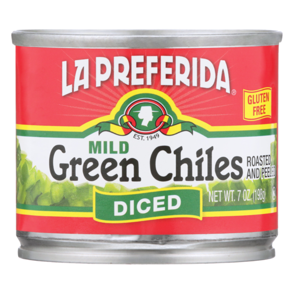 La Preferida Mild Diced Green Chiles, Roasted & Peeled