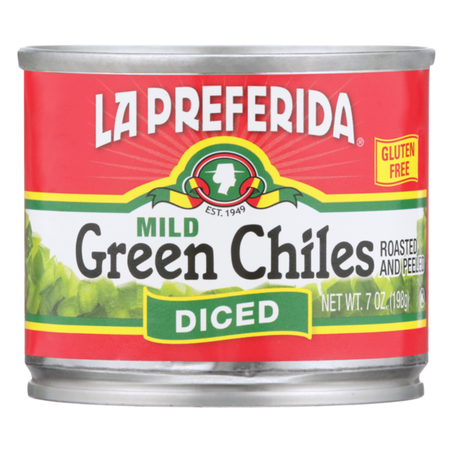 La Preferida Mild Diced Green Chiles, Roasted & Peeled