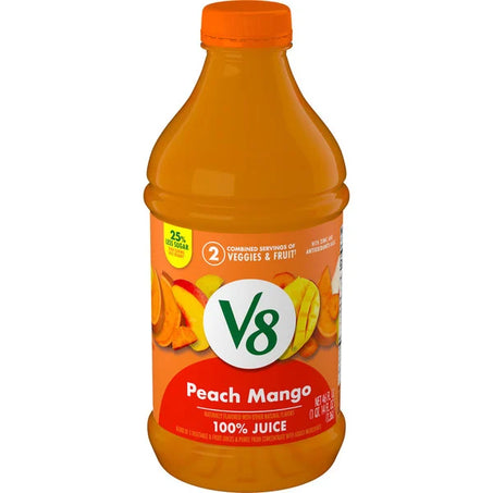 V8 Peach Mango 100% Fruit and Vegetable Juice 46 fl oz