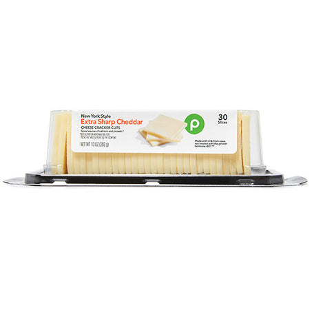 Publix Cheese, Cracker Cut, Extra Sharp Cheddar, New York 10 oz