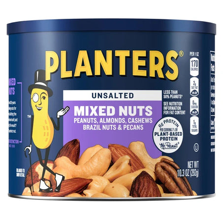 Planters Unsalted Mixed Nuts 10 oz