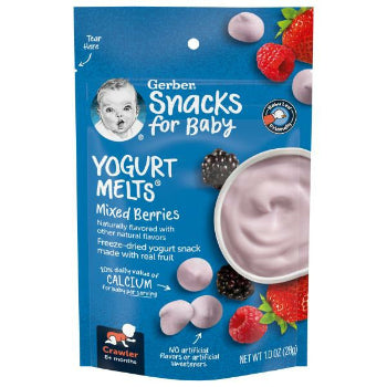 Gerber Yogurt Melts Mixed Berries Bag