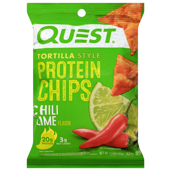 Quest Tortilla Style Chili Lime Flavor Protein Chips