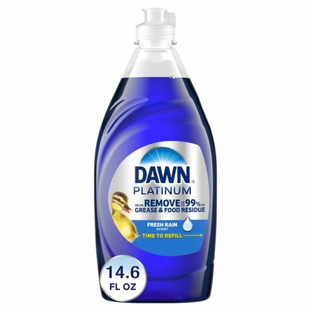 Dawn Platinum Dishwashing Liquid Dish Soap, Refreshing Rain 14.6 fl oz