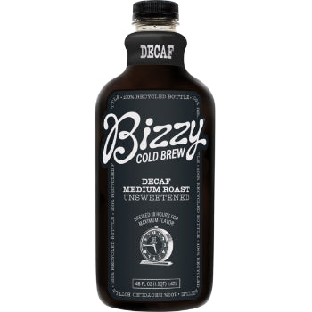 Bizzy Cold Brew Cold Brew Coffee, Decaf Blend, Unsweetened