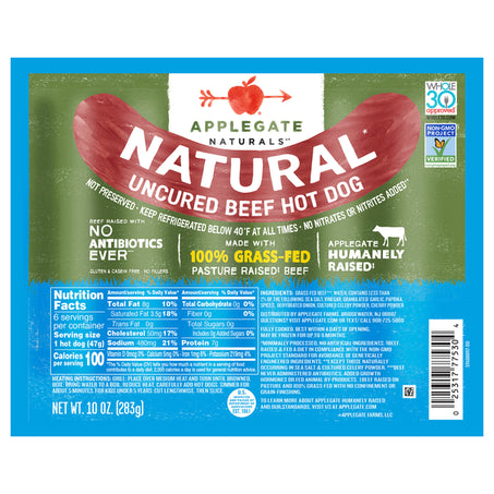 Applegate Natural Uncured Beef Hot Dog
