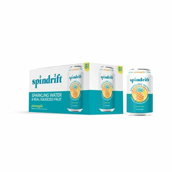 Spindrift Sparkling Water Pineapple 8 x 12 fl oz