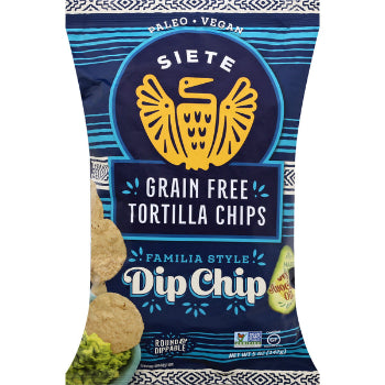 Siete Tortilla Chips, Grain Free, Dip Chip, Familia Style