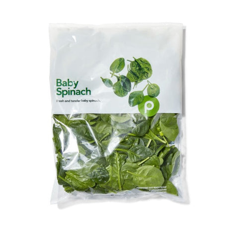 Publix Spinach, Baby 6 oz