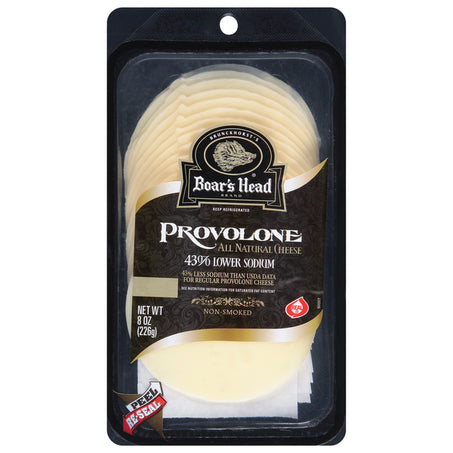 Boar's Head 43% Lower Sodium Provolone Cheese 8 oz