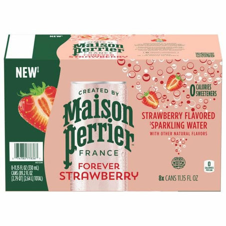 Maison Perrier Strawberry Flavored Sparkling Water 8 x 11.15 fl oz