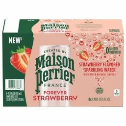Maison Perrier Strawberry Flavored Sparkling Water 8 x 11.15 fl oz