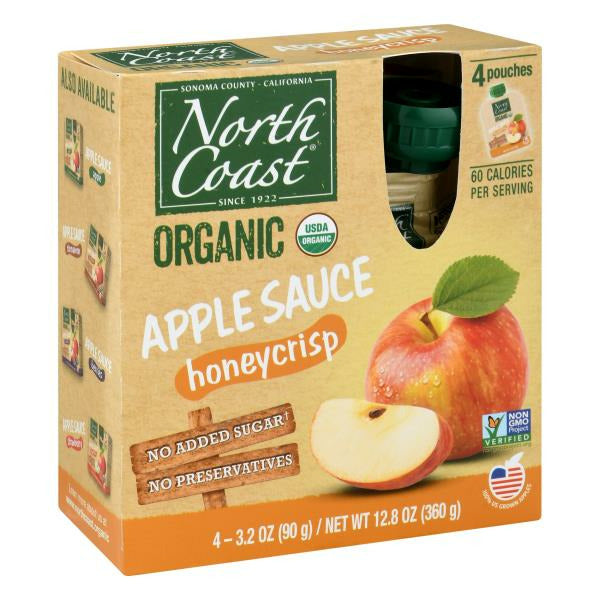 North Coast Organic Apple Sauce, Organic, Honeycrisp