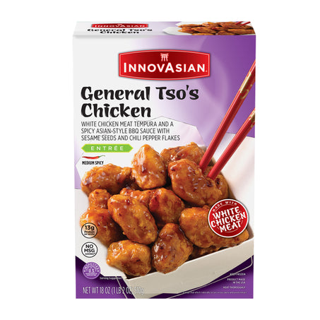 InnovAsian General Tso's Chicken, Frozen Multi-Serve Entrée 18 oz