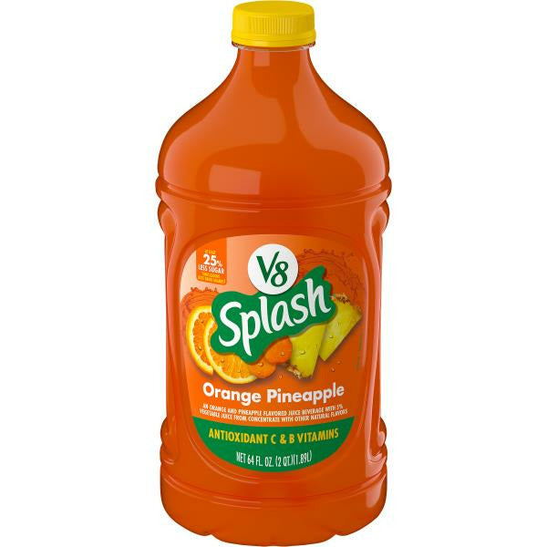 V8 Splash® Orange Pineapple Flavored Juice Beverage, 64 FL OZ Bottle