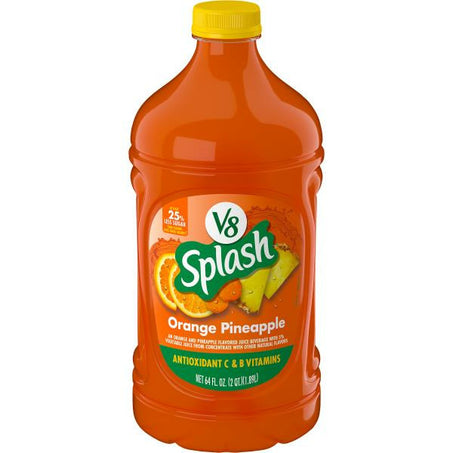 V8 Splash® Orange Pineapple Flavored Juice Beverage, 64 FL OZ Bottle