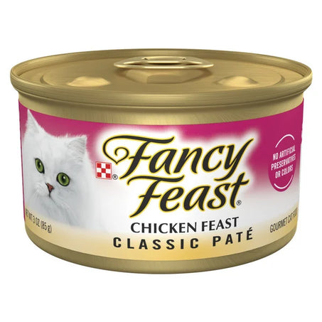 Purina Fancy Feast Chicken Feast Classic Paté Gourmet Cat Food, 3 oz