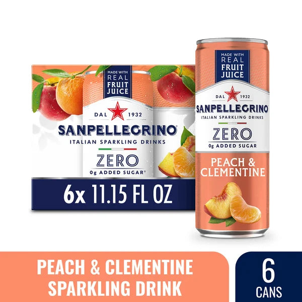 San Pellegrino Peach And Clementine 6 x 11.15 fl oz