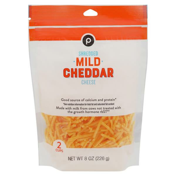 Publix Cheese, Mild Cheddar, Shredded 8 oz