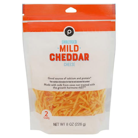 Publix Cheese, Mild Cheddar, Shredded 8 oz