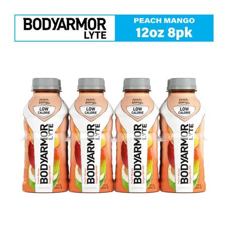 BODYARMOR Lyte Peach Mango Sports Drink Bottles  • 8 x 12 fl oz