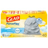 Glad ForceFlex Kitchen Drawstring Trash Bags 40 ct