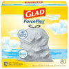 Glad ForceFlex Kitchen Drawstring Trash Bags 80 ct
