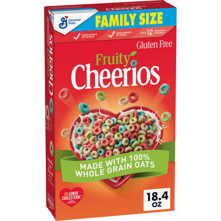 General Mills Fruity Cheerios Family Size Cereal 18.4 oz