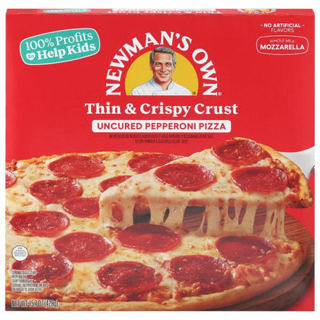 Newman's Own Pizza, Thin & Crispy Crust, Uncured Pepperoni