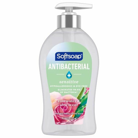 Softsoap Hand Soap, Rosewater & Aloe Scent, Antibacterial, Sensitive 11.25 fl oz