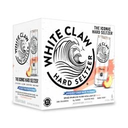 White Claw Peach Hard Seltzer Spiked Sparkling Water