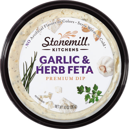Stonemill Dip, Premium, Garlic & Herb Feta 10 oz