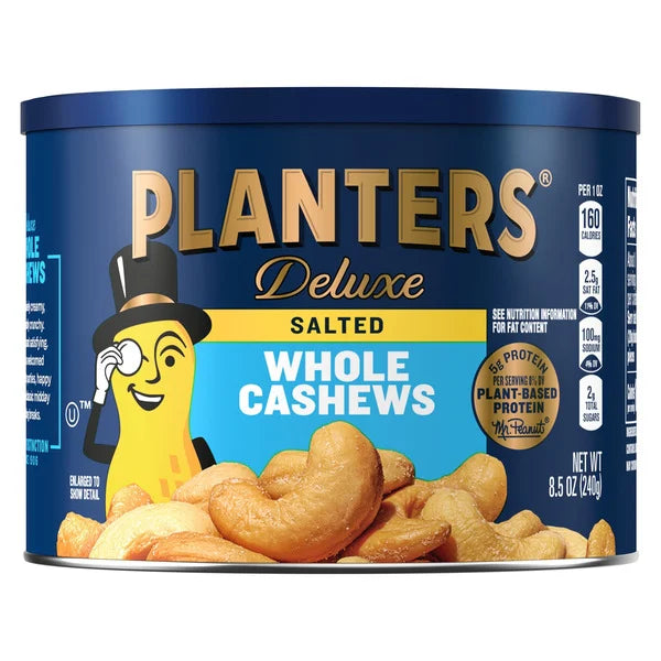 Planters Deluxe Whole Cashews 8.5 oz