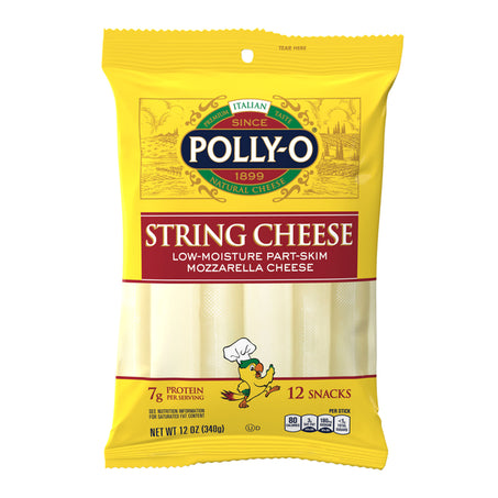 Polly-O Strng Chs LMSkm Mozz 12 ct