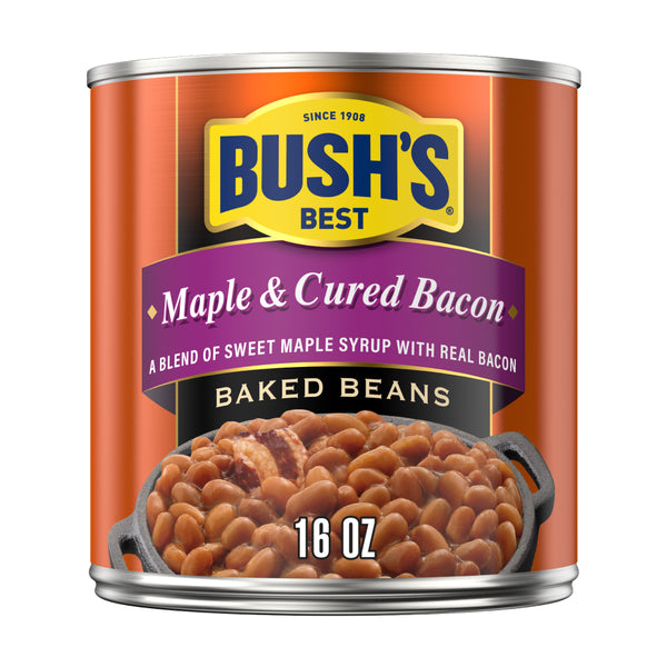 Bush's Best Maple & Cured Bacon Baked Beans 16 oz