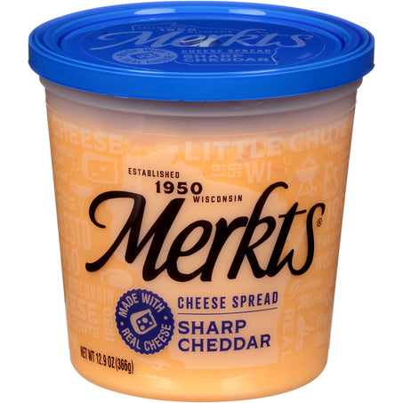 Merkts Sharp Cheddar, Spreadable Cheese Cup, 12.9 oz.