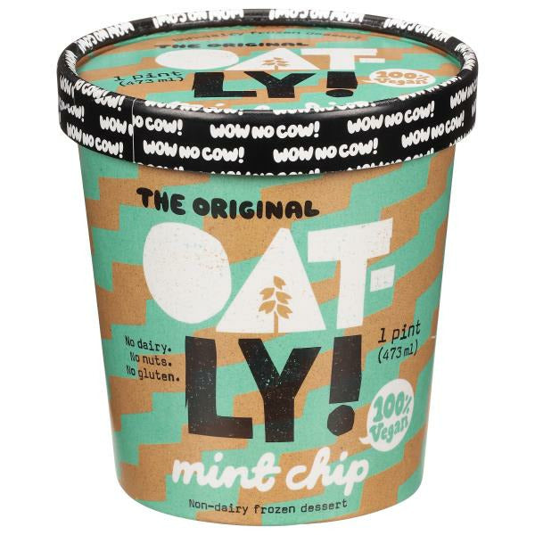 Oatly Frozen Dessert, Non-Dairy, 100% Vegan, Mint Chip