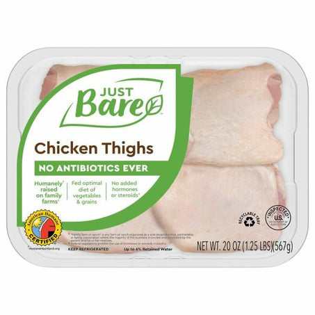 Just Bare Natural Fresh Chicken Thighs