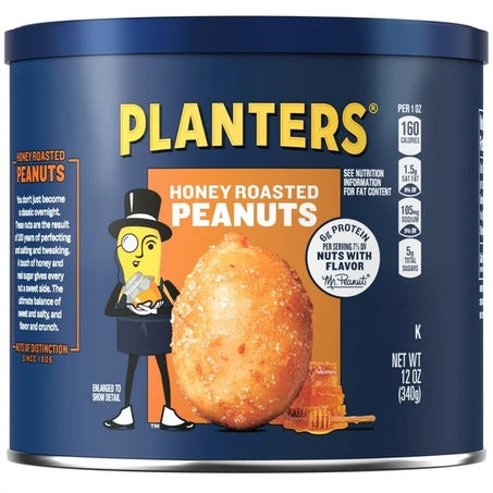 Planters Honey Roasted Peanuts 12 oz