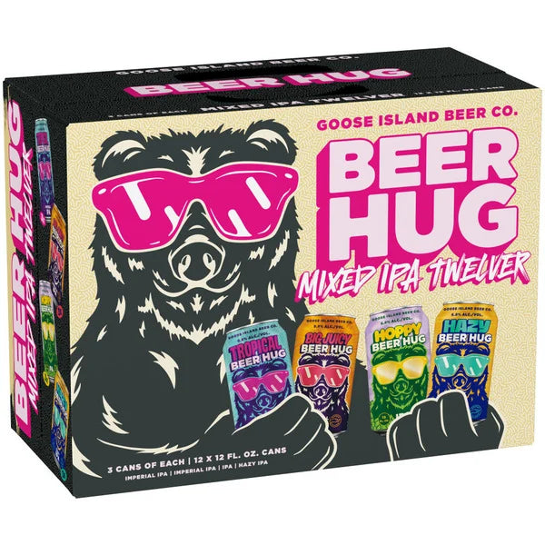 Goose Island Beer Hug Craft Beer Variety 12 Pack 12 Fl Oz Cans