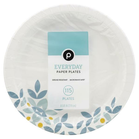 Publix Plates, Paper, 8-5/8 Inches 115 ct