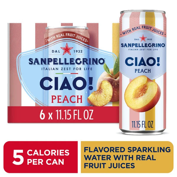 San Pellegrino Ciao Peach Sparkling Water