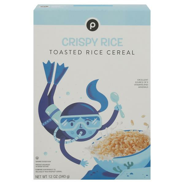 Publix Cereal, Toasted Rice, Crispy Rice 12 oz